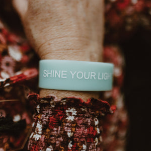 'Shine Your Light' Silicone Bracelet